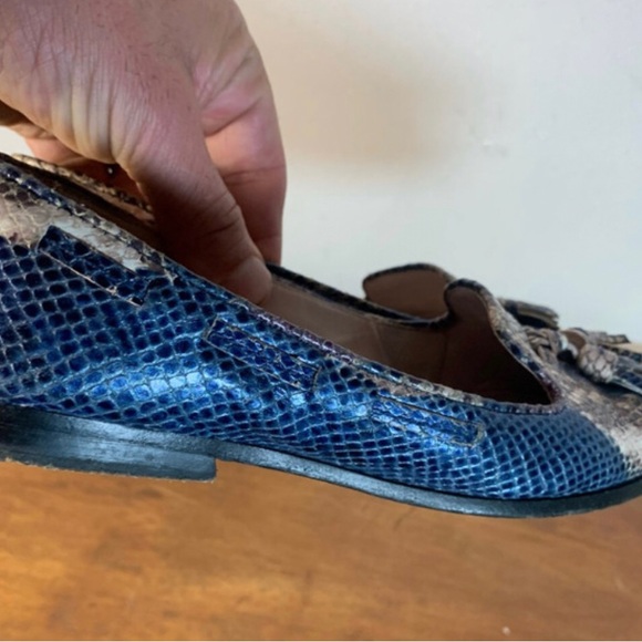 Miu Miu blue snake leather flats 💖🤩 - Picture 5 of 7